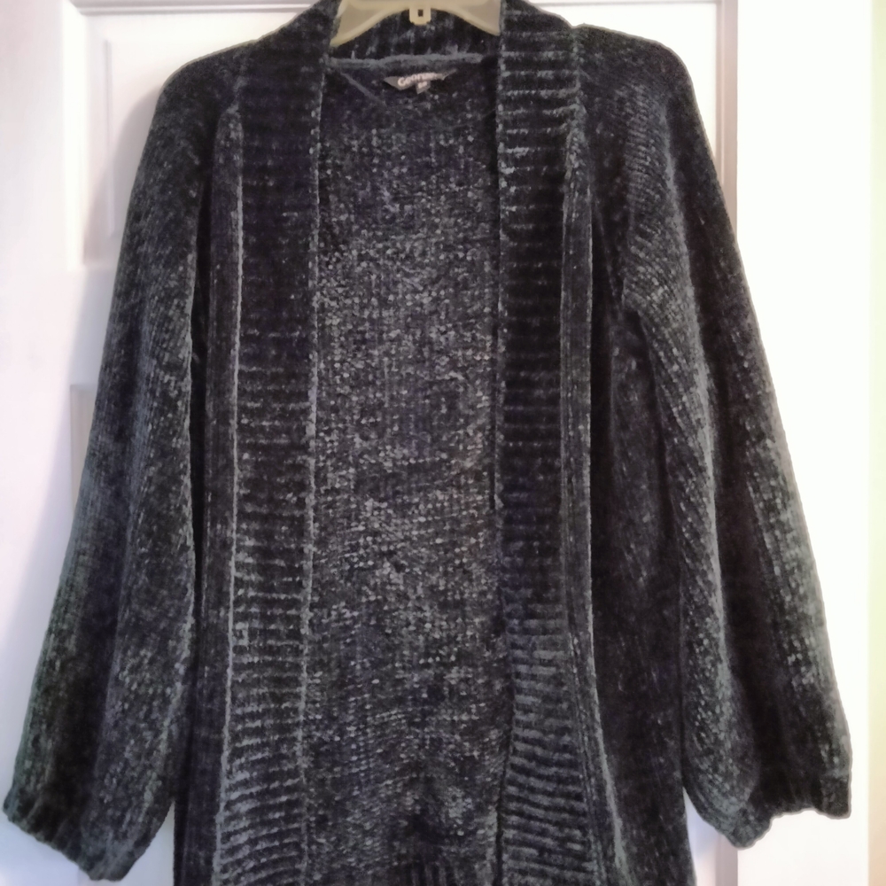 George Women's Dark Gray Open Front Cardigan